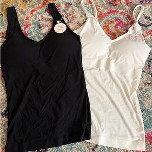 Stylish Black and White Camisole Tops